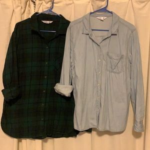 Two button down shirts
